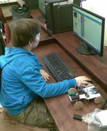 Příprava autíčka.